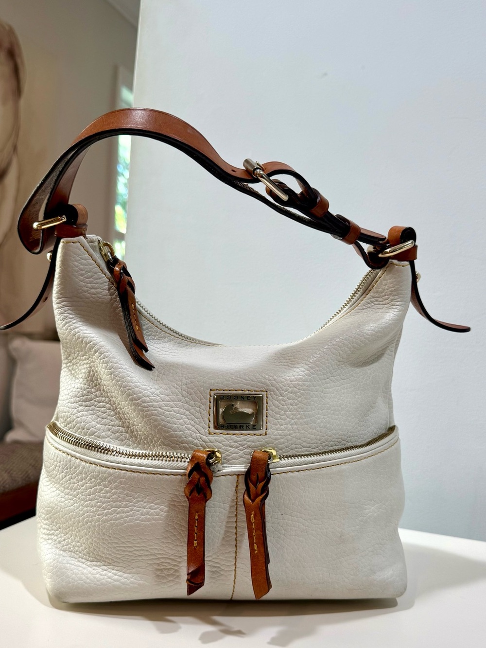 Dooney & Bourke Dillen Pocket Sac Leather Bag